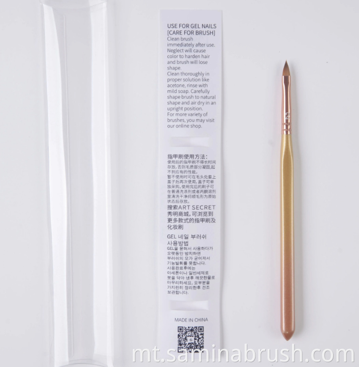 Pittura ta 'xkupilja tad-dwiefer waħda Single Nail Brush Painting